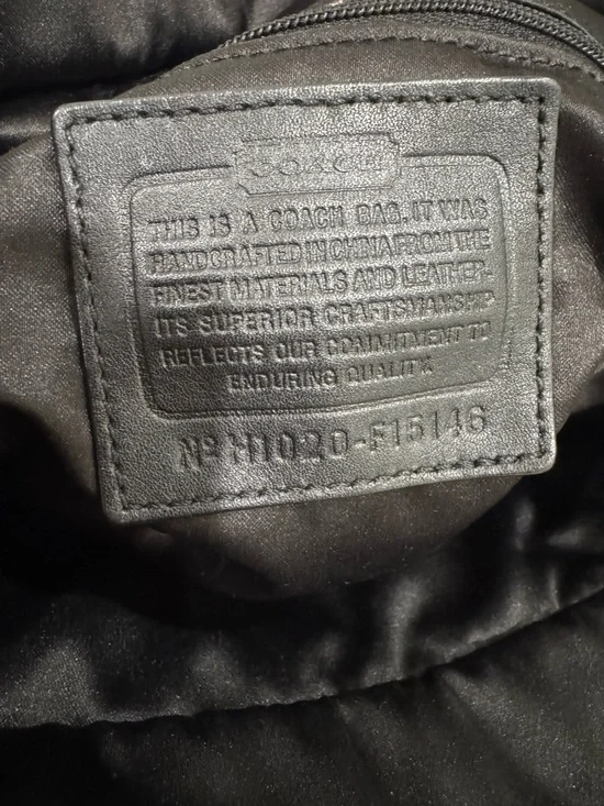 COACH VTG Signature Gallery East-West Y2K Tan Canvas Leather Tote Shoulder Bag - Picture 17 of 17